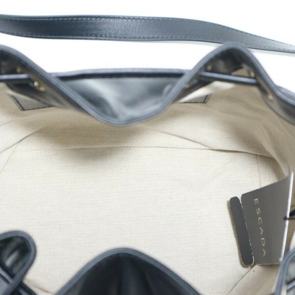 NWT ✅ ESCADA Soft Calf Leather Bucket Backpack Bag  ✨ NWT & AUTHENTICITY CARD main image 15